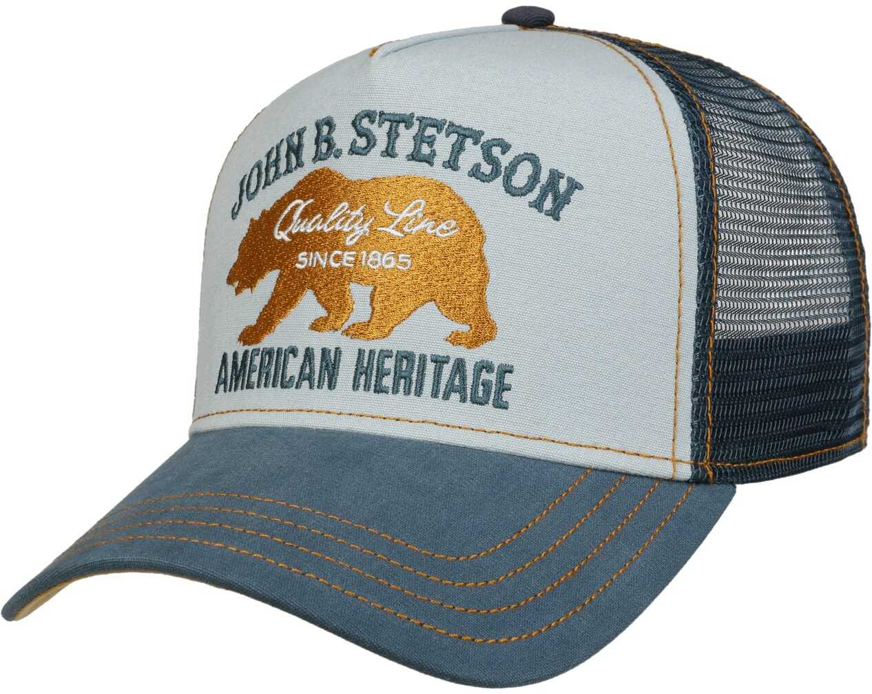 Czapka JBS-Bear Trucker by Stetson, niebieski, One Size