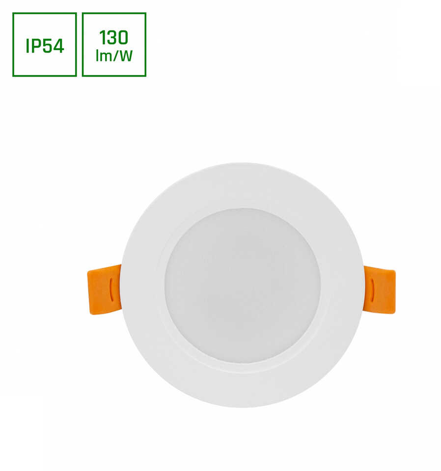 DURE 3 DOWNLIGHT 5W CW 230V 110st IP54 IK06 95x31 BIAŁY okrągła zasilacz zintegrowany