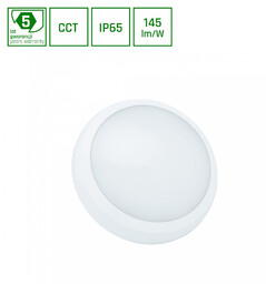 NYMPHEA CITY PRO 2 18/24W CCT 230V 120st IP65 IK08 FI320x80mm BIAŁY okrągła 5 lat gw.