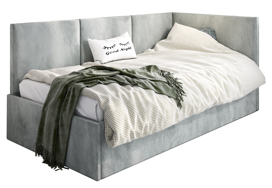 Popielaty Tapczan Typu L K5-L48