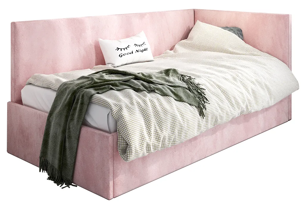 Różowy tapczan młodzieżowy M2-R13