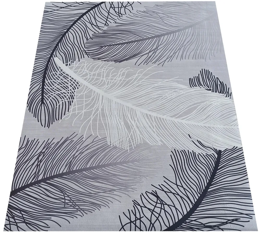 Prostokątny dywan z motywem liści T1-D32
