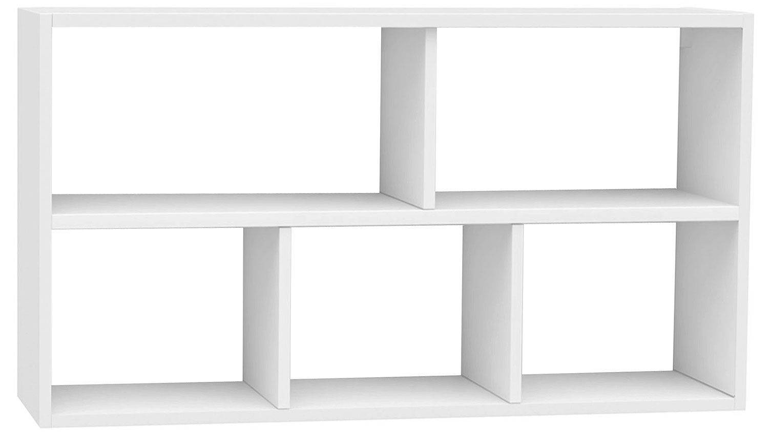 Biała Półka Regał Wiszący 5 Komorowy A0-R00