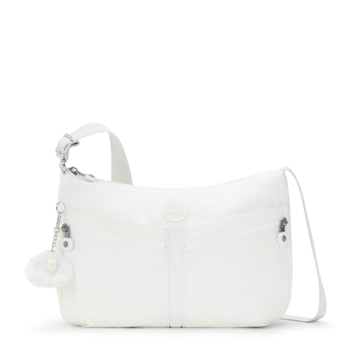 Kipling Damskie Izellah Medium Crossbody, jeden rozmiar, biały, Rozmiar Uniwersalny