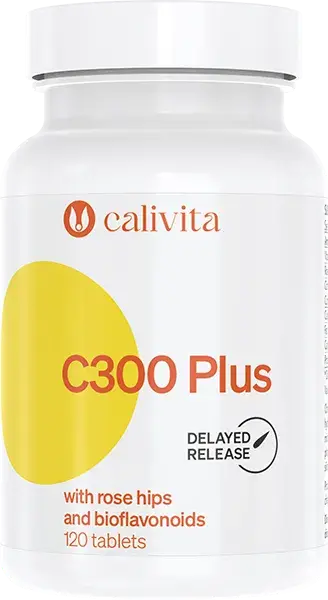 C 300 Plus with rose hips and bioflavonoids 120 tabletek - masa netto: 128,4 g