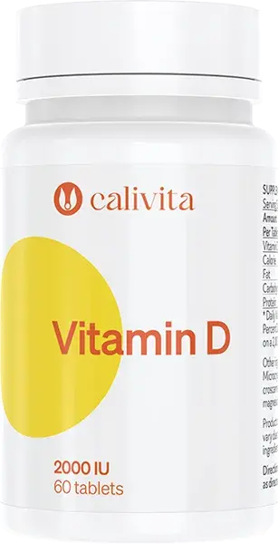 VITAMIN D 2000 IU 60 tabletek, Masa netto: 9,3 g