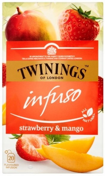 ﻿Twinings Infuso Herbatka ziołowo-owocowa truskawka, mango 20 x 2 g