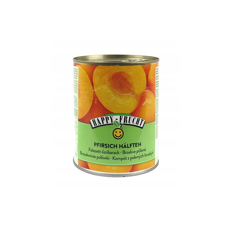Happy Frucht - brzoskwinie połówki w syropie - 820 g