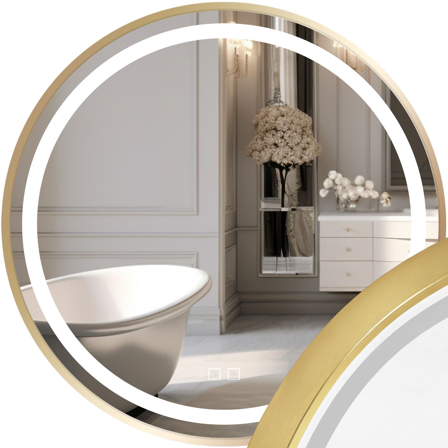 Tutumi LUSTRO ŚCIENNE LED 70cm MMJ Złote