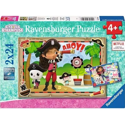 Puzzle dla dzieci 2x24 Koci Domek Gabi