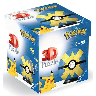 Puzzle 3D Kula: Pokemon Quick Ball (11580). Wiek: 6+
