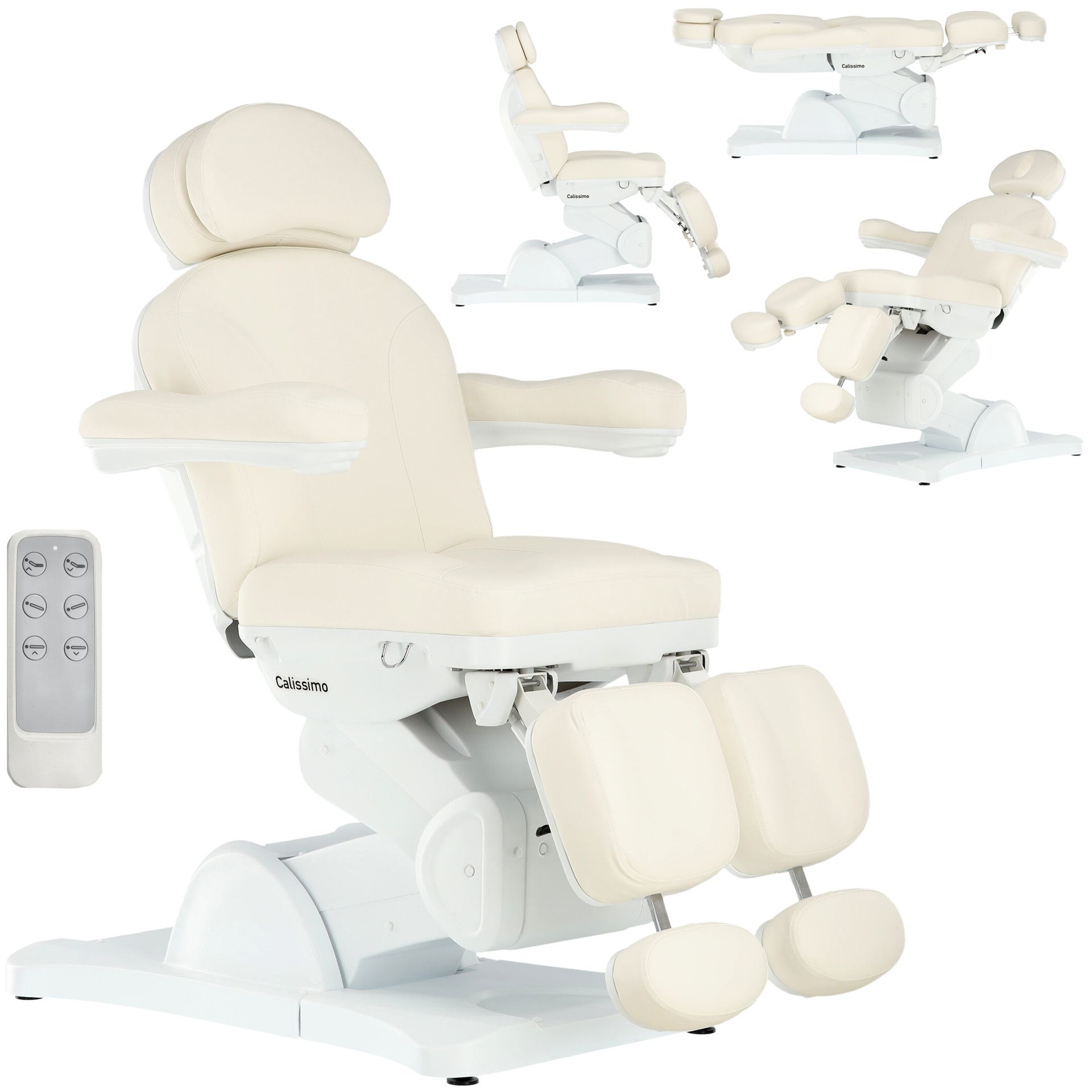 Fotel kosmetyczny elektryczny do salonu kosmetycznego pedicure regulacja 5 siłowników Miles