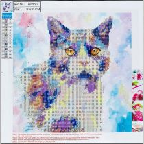 Centrum Diamentowa mozaika 5D - Cat 30x30cm