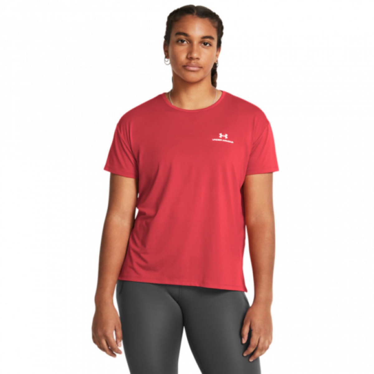 Damska koszulka treningowa Under Armour UA Rush Energy SS 2.0 - czerwony - UNDER ARMOUR