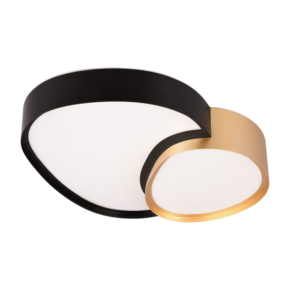 Lampa sufitowa LED w czarno-złotym kolorze 36x43.5 cm Rise – Trio