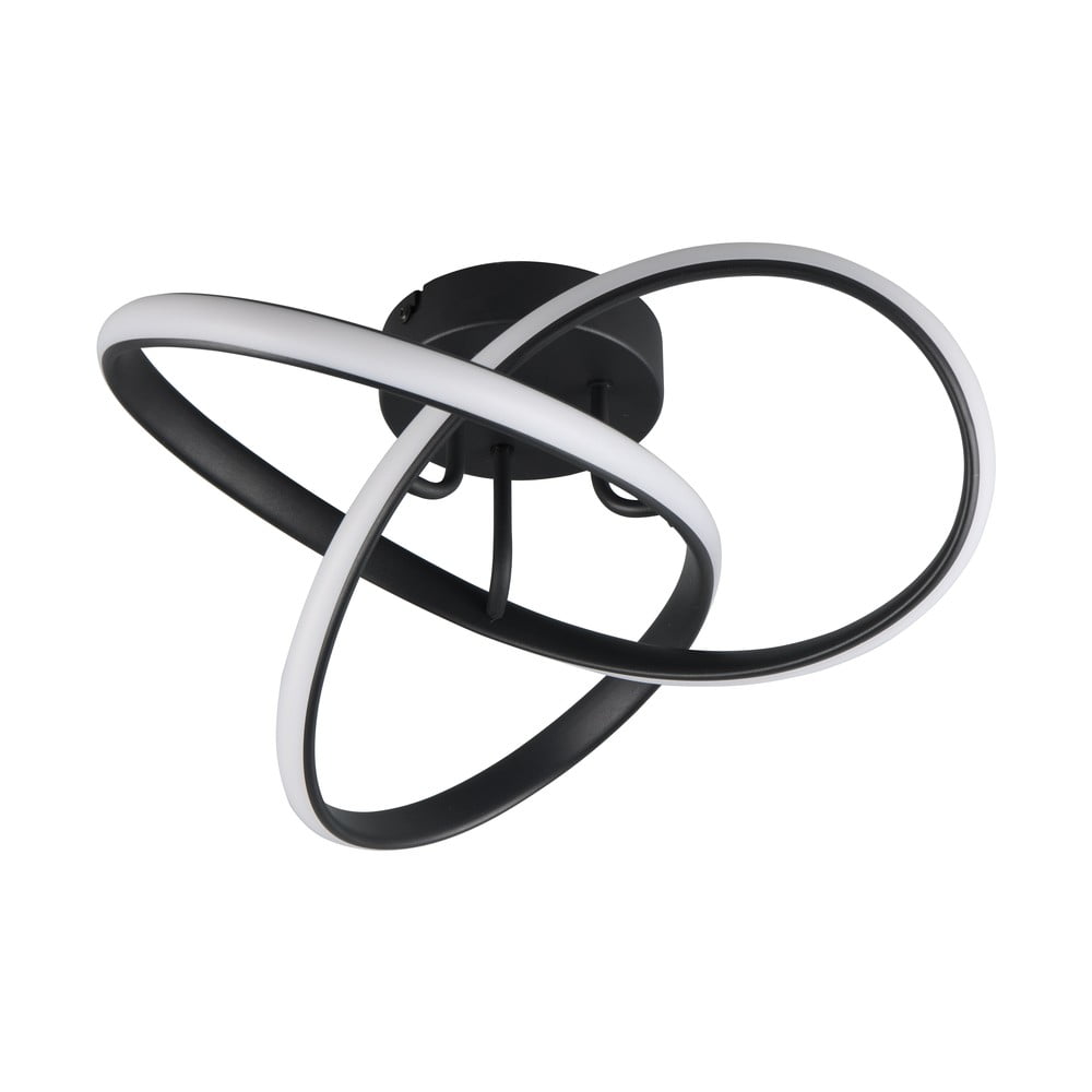 Czarna lampa sufitowa LED Meo – Trio