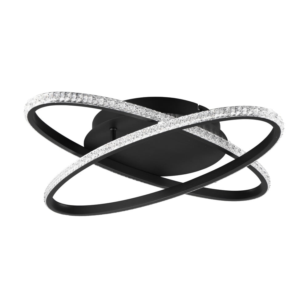 Czarna lampa sufitowa LED Lane – Trio