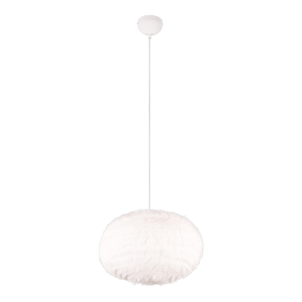 Kremowa lampa wisząca ø 50 cm Furry – Trio