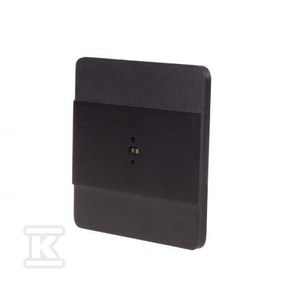 Laserowy czujnik odległości DRL-60-230-9 w kolorze czarnym, do puszki o60, do sterownia oświetleniem na schodach i korytarzach, DRL-60-230-9