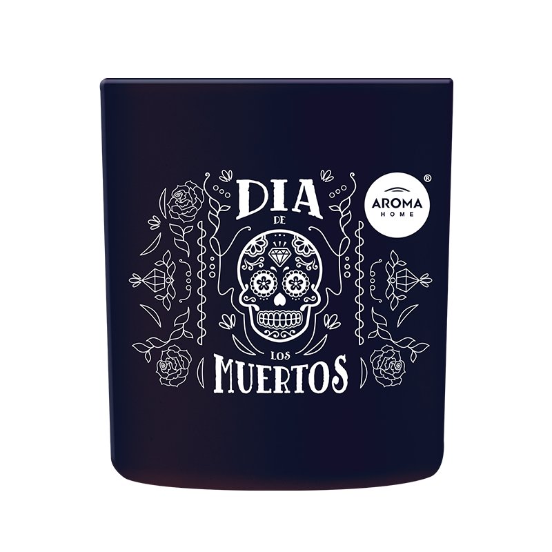 Świeca zapachowa, Aroma Home Dia De Los Muertos Candle 150g Black Oud