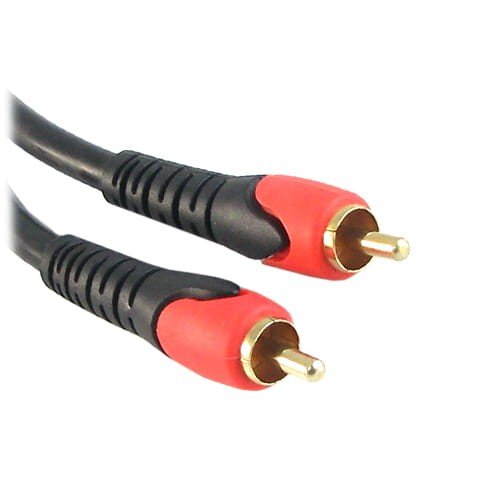 Kabel przewód interconekt 1xRCA cinch P-K 0.6m