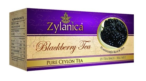 Zylanica Ceylon Premium Blackberry - Herbata Czarna, Łamana Z Dodatkiem Aromatu Jeżyny, 25 Torebek X 2 G