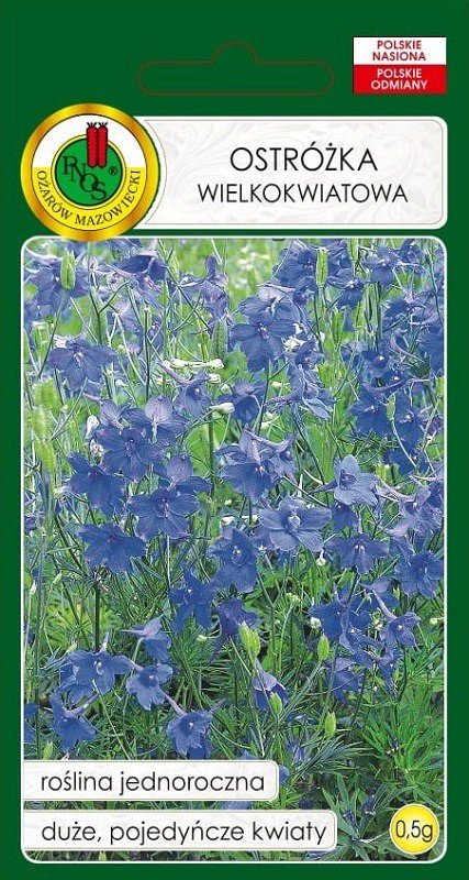 Ostróżka wielkokwiatowa niebieska 0,5 g PNOS
