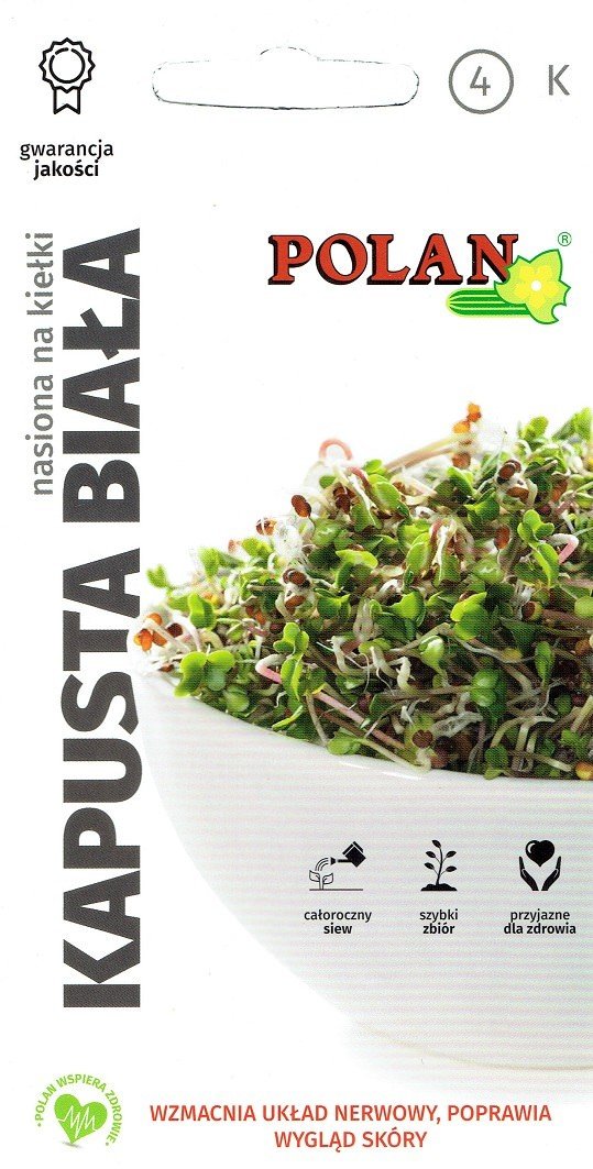 Nasiona na kiełki Kapusta biała 8 g POLAN