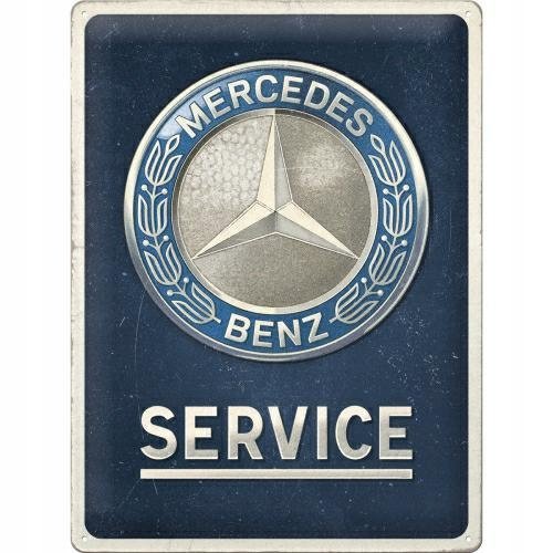 Tablica szyld MERCEDES-BENZ SERVICE blacha metalowy plakat 30x40