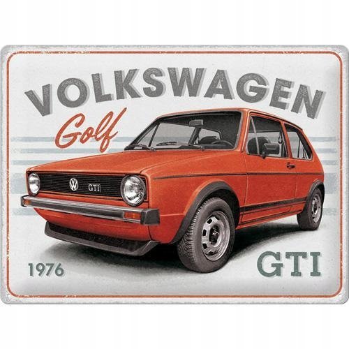 Tablica szyld VOLKSWAGEN GOLF I GTI 1976 30x40