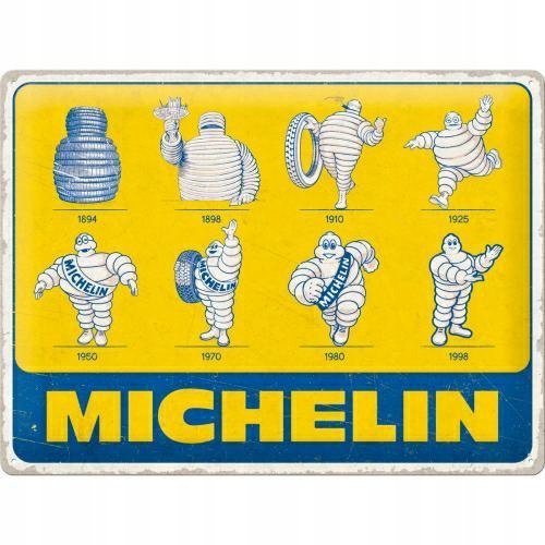 Tablica szyld MICHELIN TYRES LOGO EVOLUTION plakat metal 30x40
