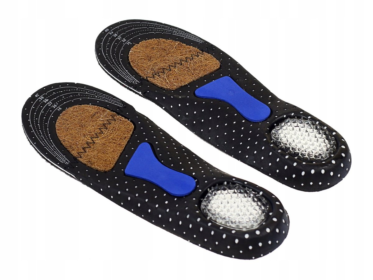 Wkładki do butów KOKOS profilowane na ostrogi piętowe 35/40