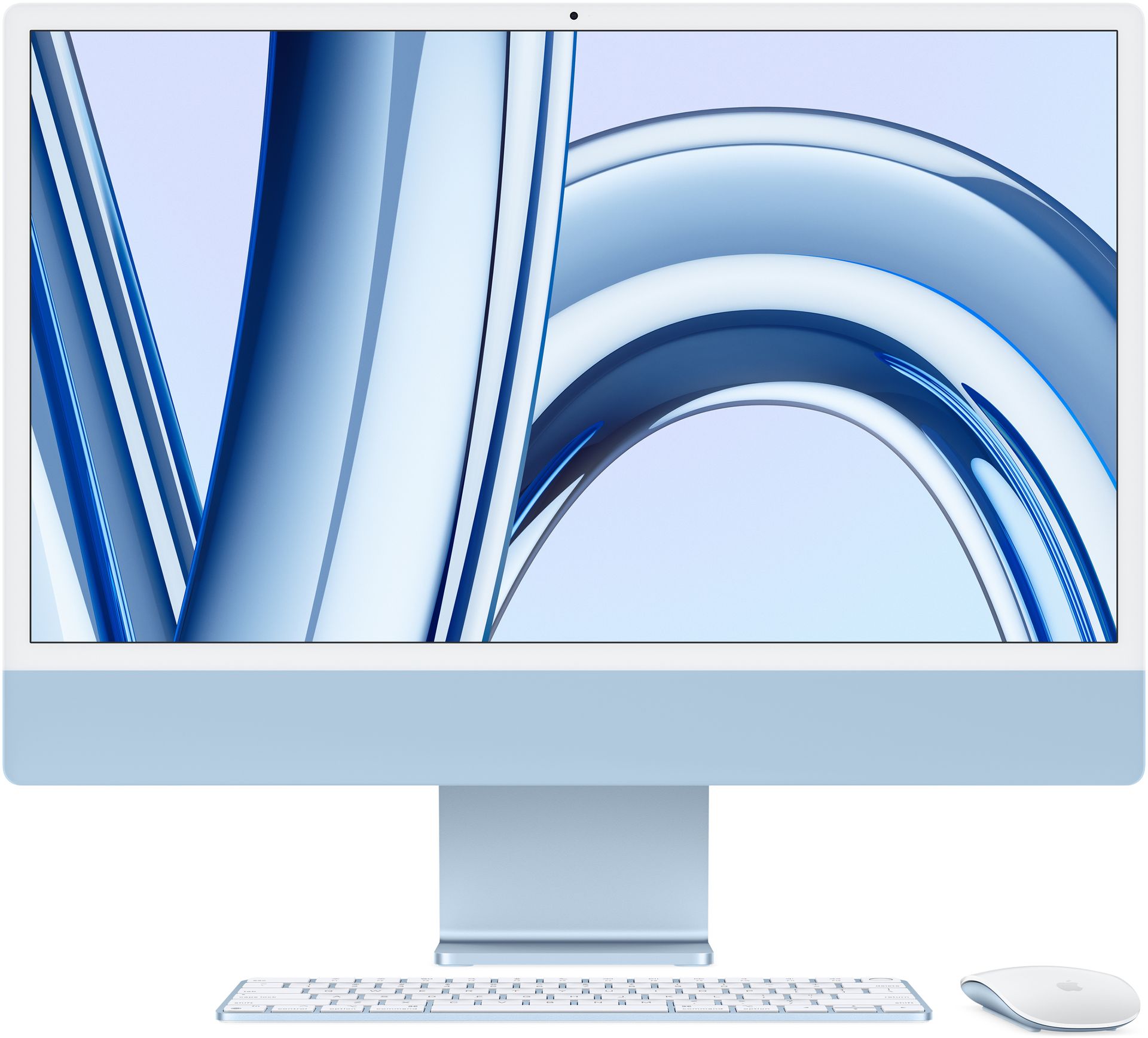 Apple iMac 24 M3/8GB/256/MacOS Retina 4,5K Niebieski 10R GPU - darmowy odbiór w 22 miastach i bezpłatny zwrot Paczkomatem aż do 15 dni