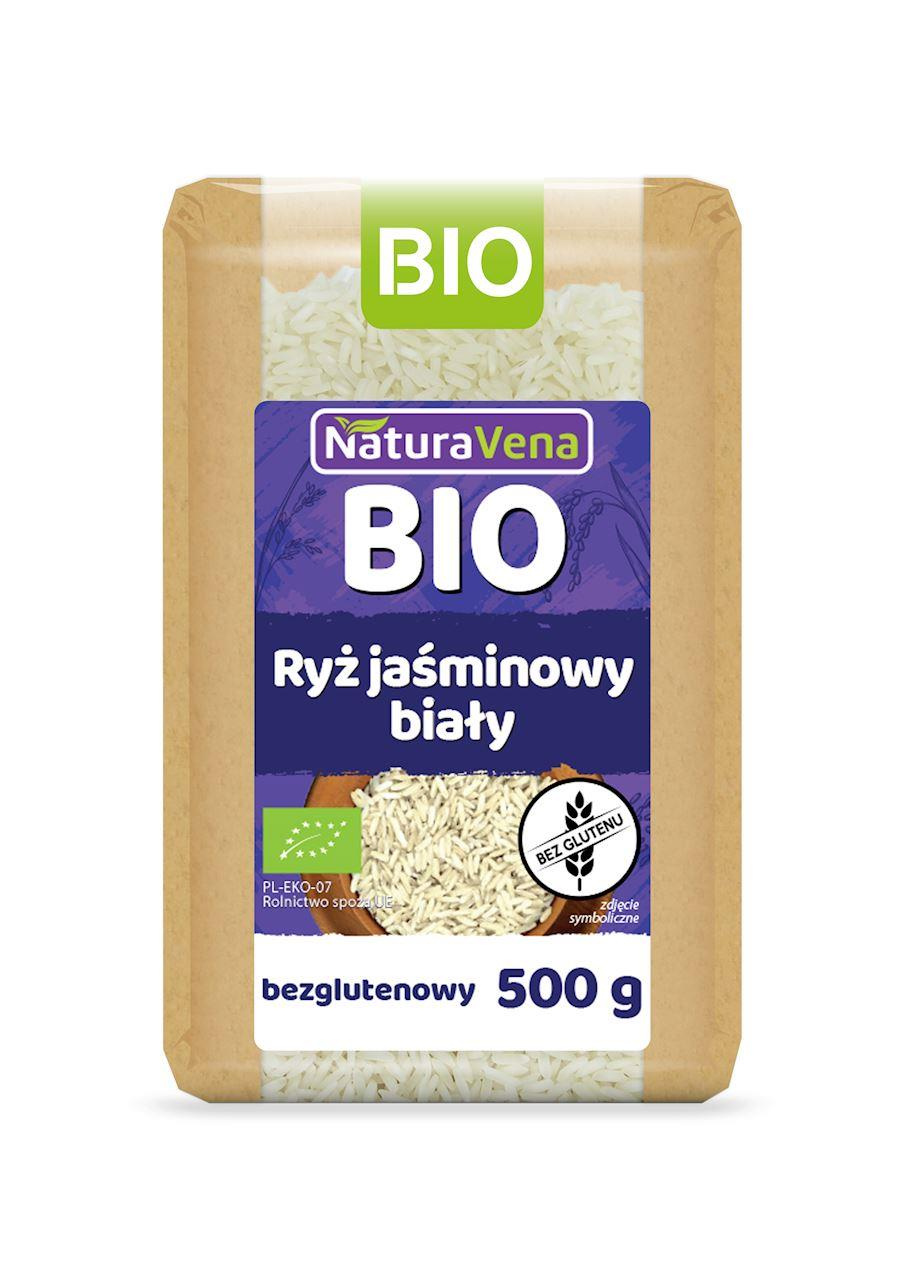 NaturaVena Ryż jaśminowy biały bezglutenowy 500 g Bio