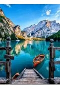 Diamentowa mozaika Przystań na górskim jeziorze NO-1008660