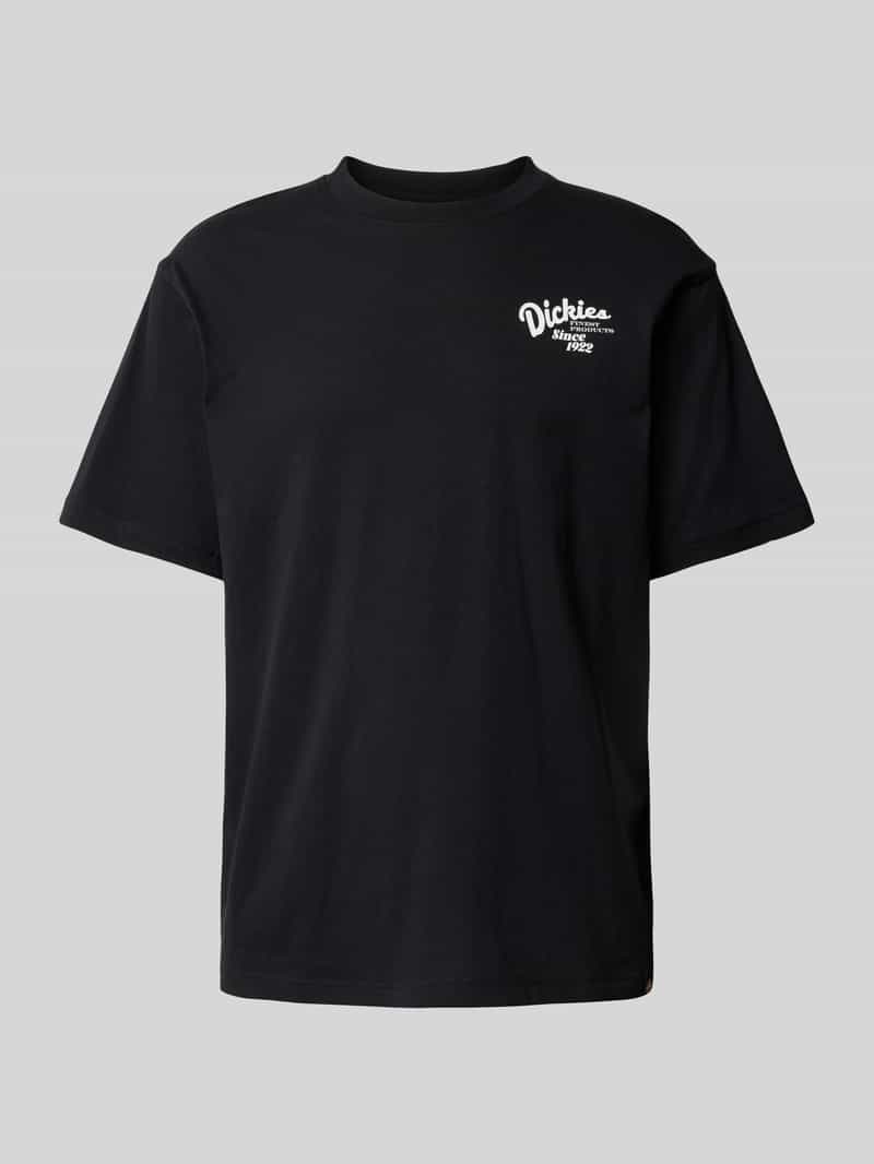 T-shirt z nadrukiem z logo model ‘RAVEN’