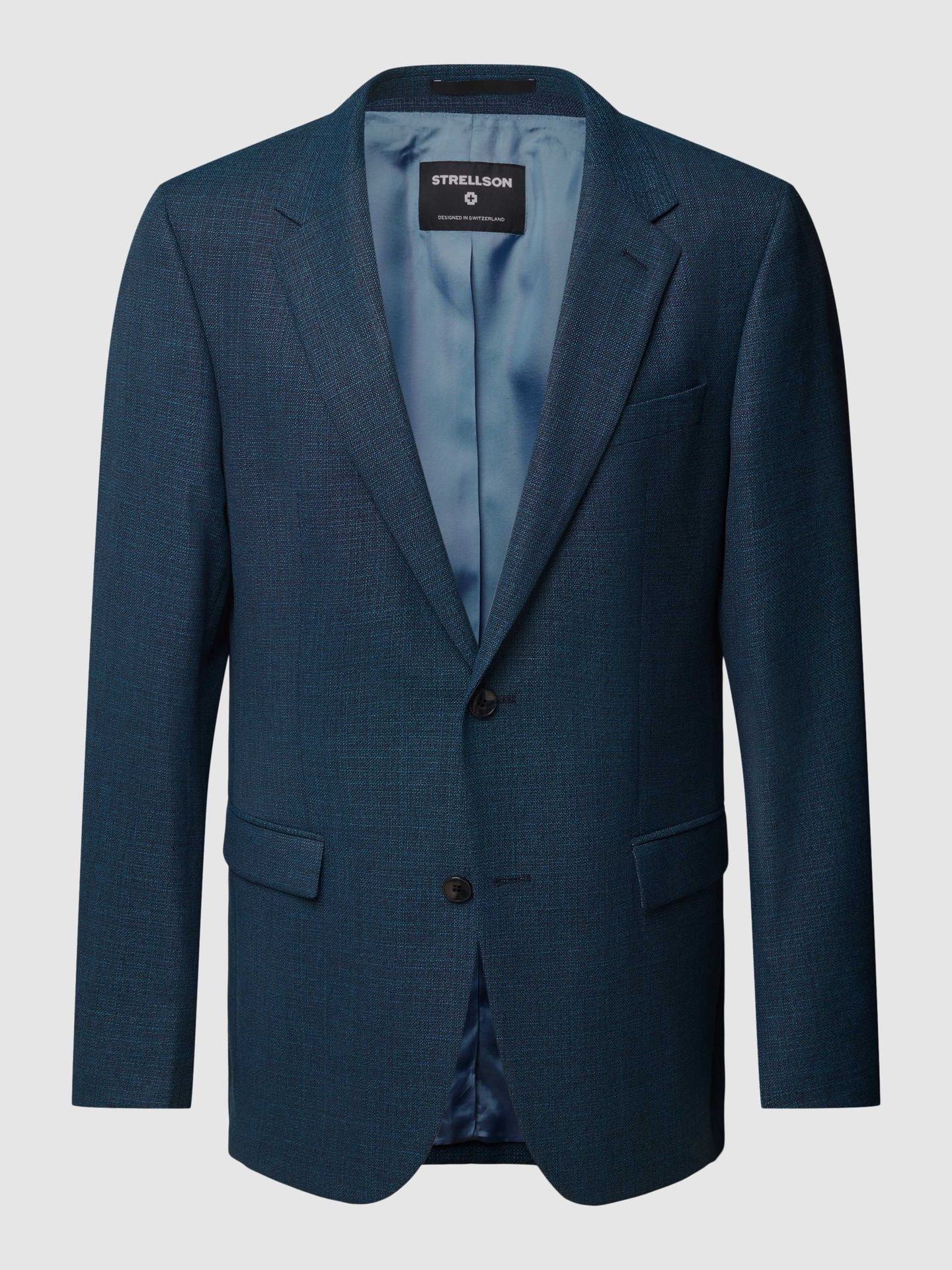 Marynarka na 2 guziki o kroju slim fit z dodatkiem wiskozy model ‘Alzer’