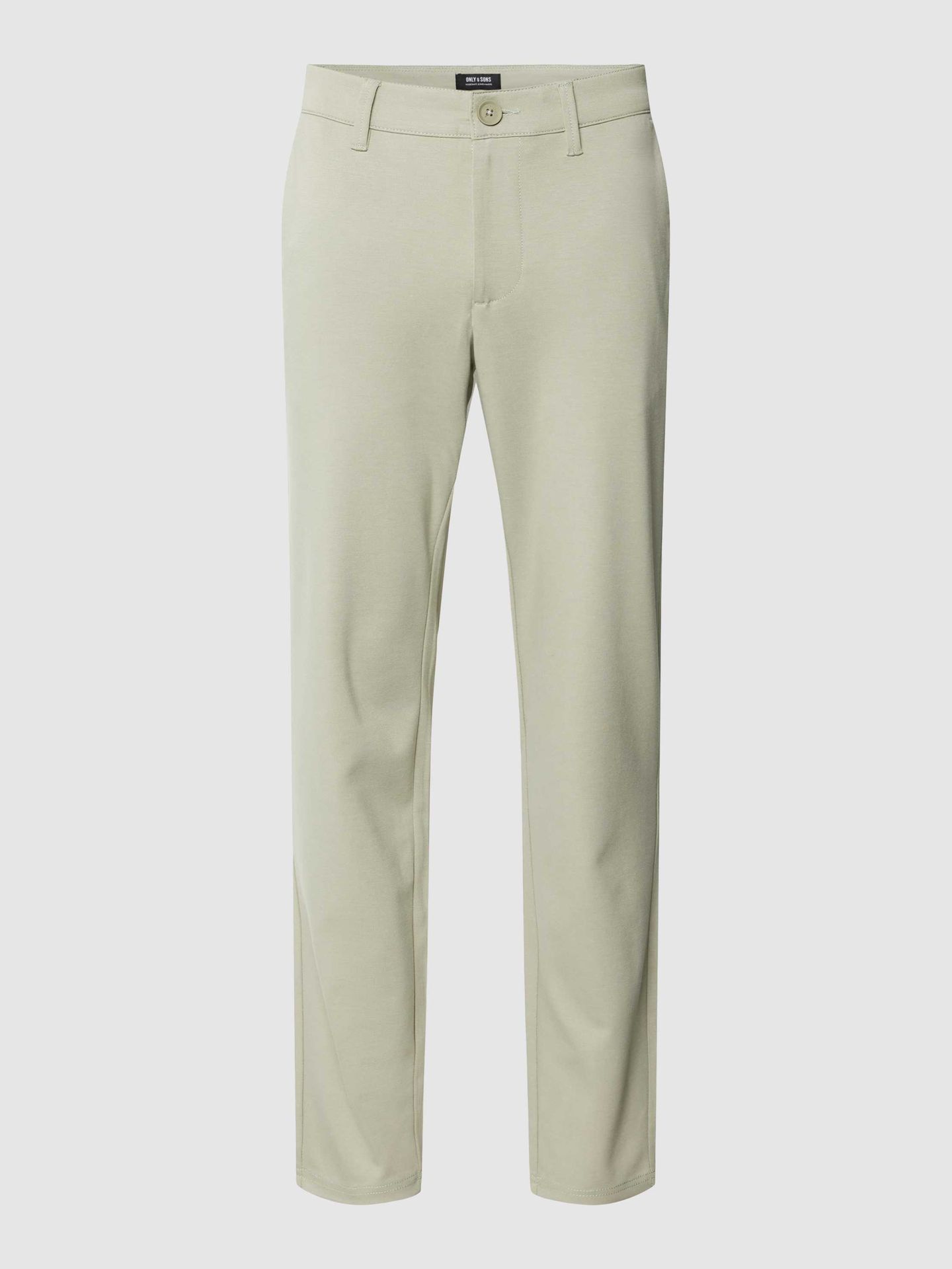 Spodnie materiałowe o kroju tapered fit ze szlufkami na pasek model ‘MARK’