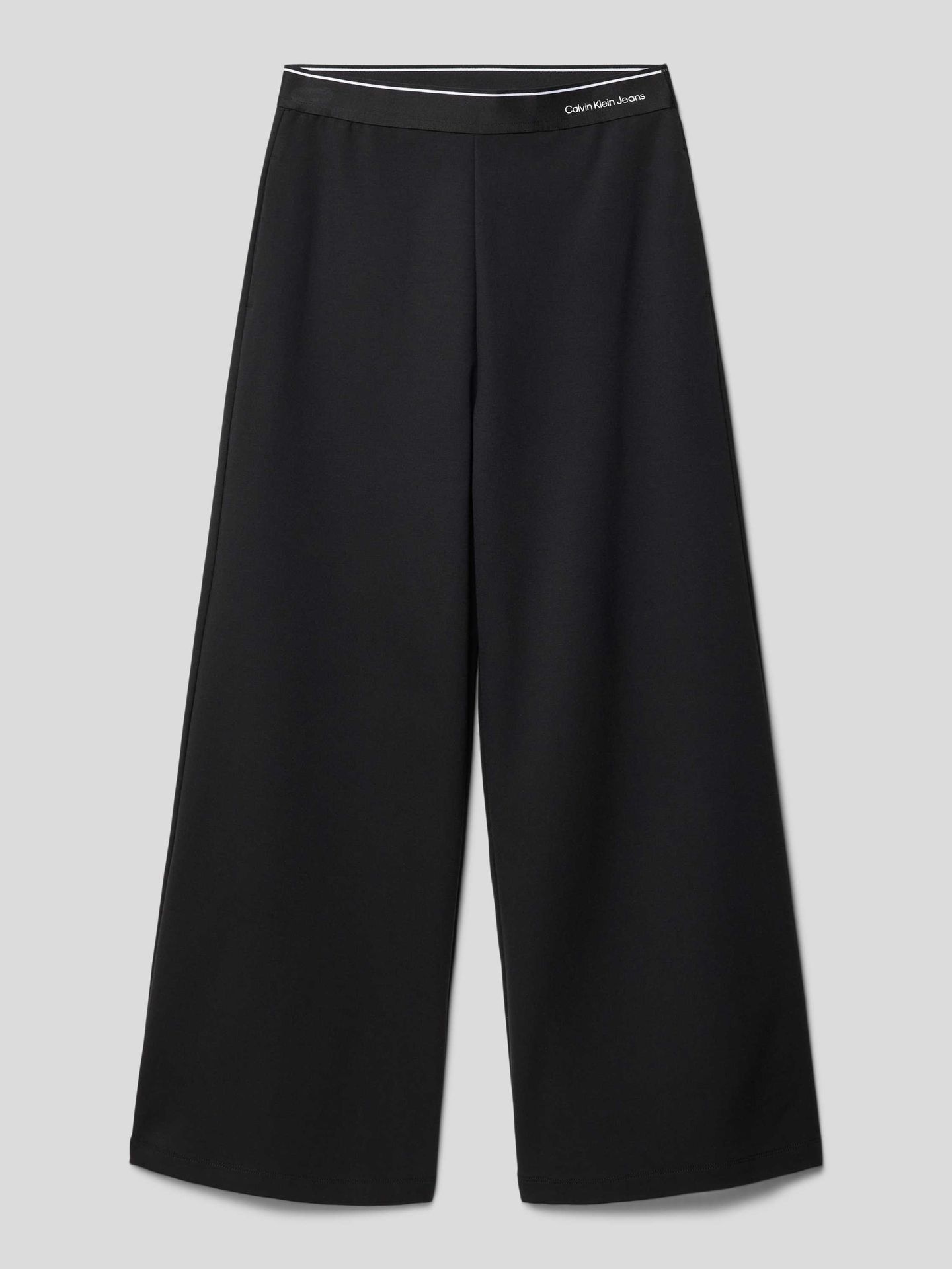 Spodnie o luźnym kroju z mieszanki wiskozy z elastycznym pasem