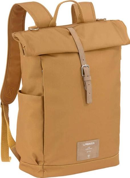 Lassig Plecak dla mam z akcesoriami Rolltop Backpack curry (Green Label)