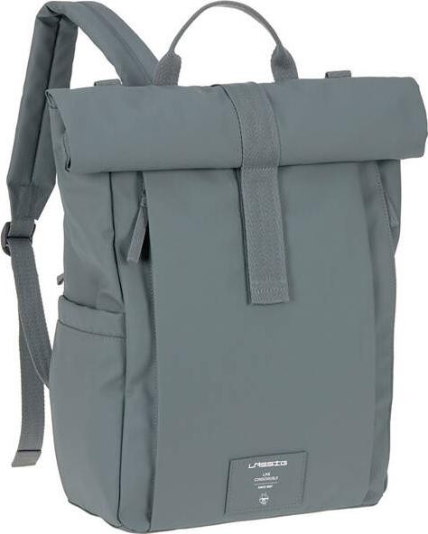 Lassig Plecak dla mam z akcesoriami Rolltop Up Backpack anthracite (Green Label)