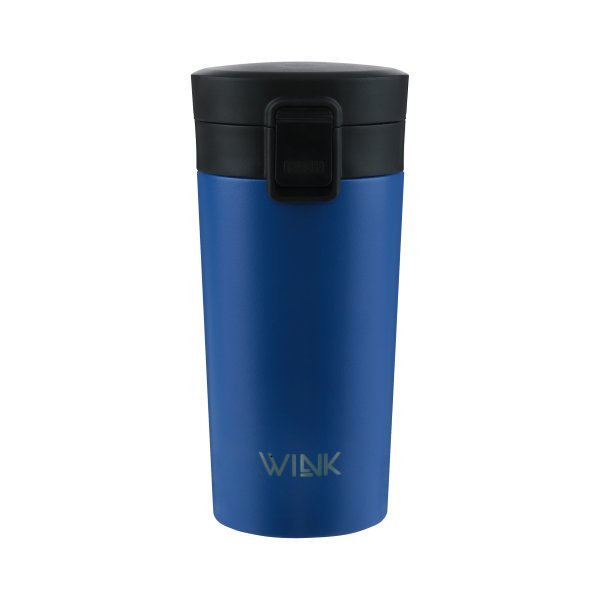 WINK Bottle, Kubek termiczny NAVY, bez BPA, 370 ml