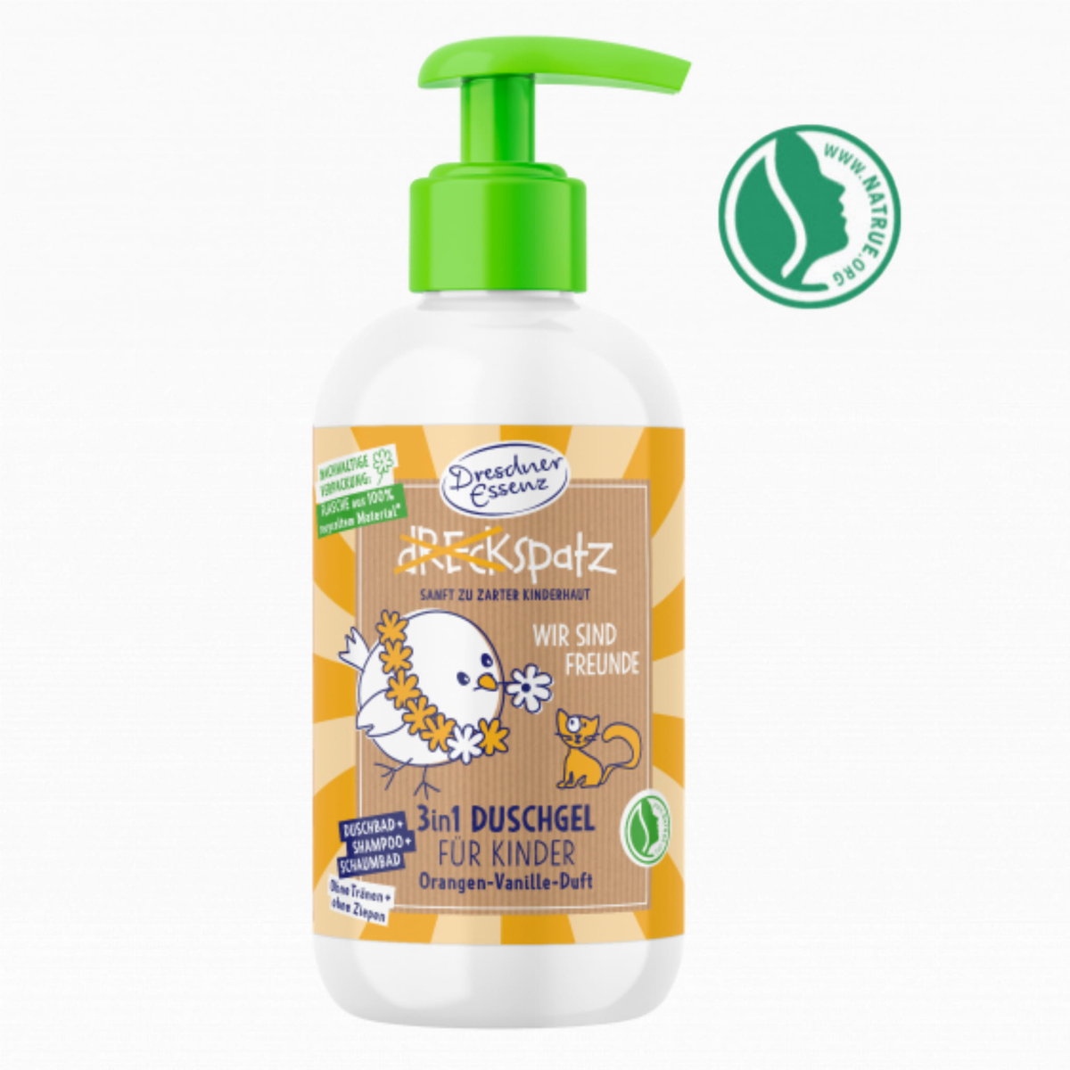 Dresdner Essenz Jesteśmy Przyjaciółmi! - Pomarańczowo-Waniliowy Żel Pod Prysznic 3w1 250ml