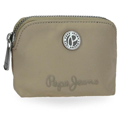 Pepe Jeans Corin Portfel Zielony 11,5x8,5x1,5 cm Poliester i PU by Joumma Bags, Zielony, Talla única, portmonetka
