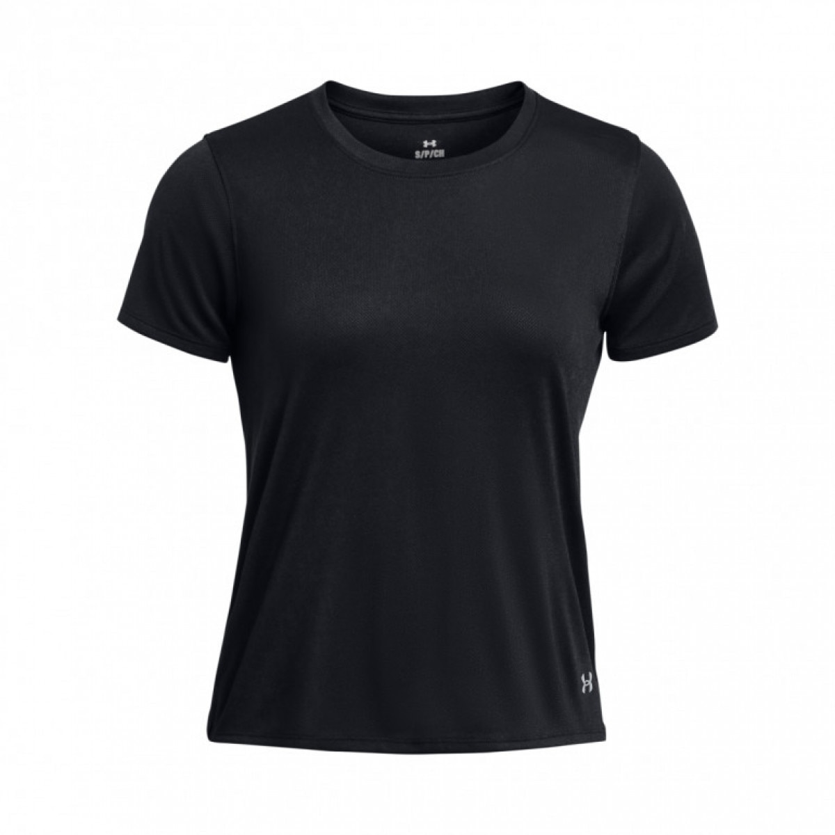 Damska koszulka do biegania Under Armour UA Streaker Splatter SS - czarna - UNDER ARMOUR