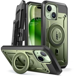 Supcase Etui pancerne UB Pro Mag MagSafe SP do iPhone 15, zielone