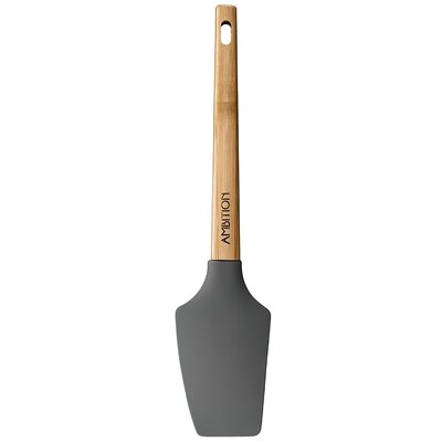Ambition NORDIC SZPATUŁKA SILIKONOWA 18,5 CM OWALNA Z BAMBUSOWĄ RĄCZKĄ SKANDYNAWSKI STYL 96762 96762