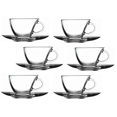 Pasabahce Zone 12-częściowy zestaw filiżanek z talerzykiem (98396)