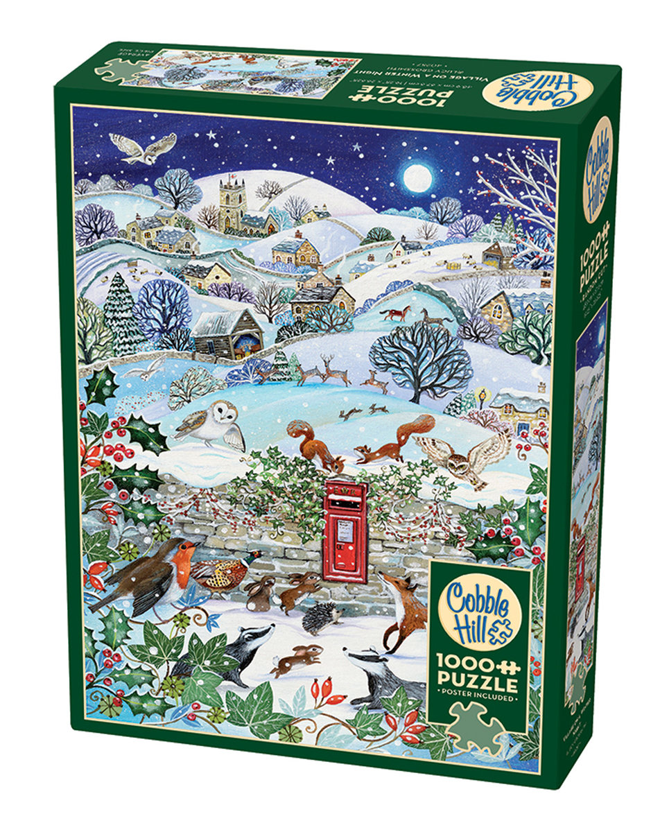 Puzzle, Wieś zimową nocą, 1000 el.