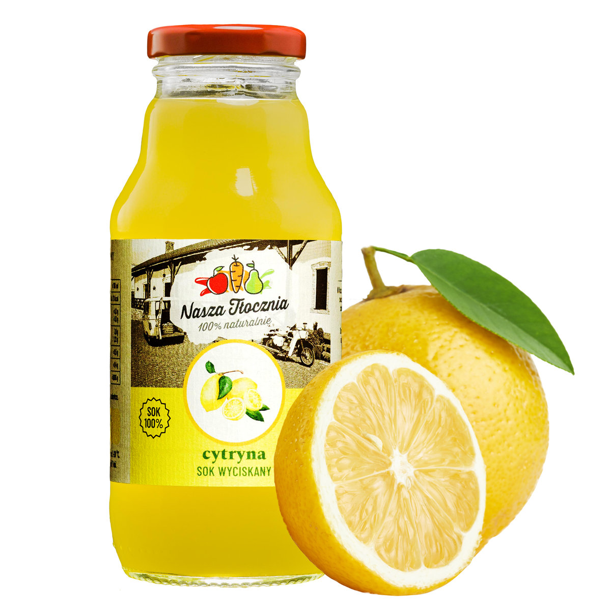 Sok z Cytryny 100% CYTRYNA bez wody 330 ml